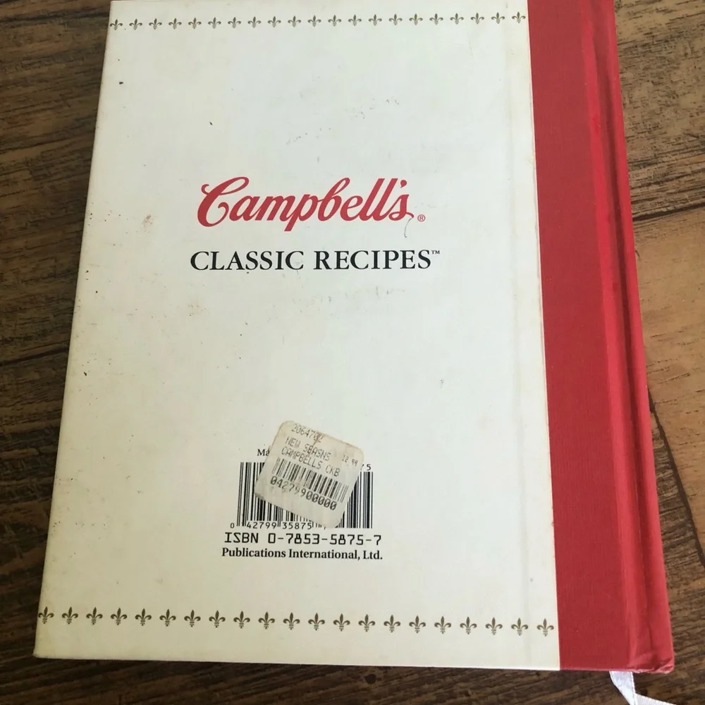 Vintage Campbells Classic Recipes 2000 Cookbook Hardcover Cook Book